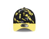 Dětská Kšiltovka New Era 9FORTY Kids A-Frame Trucker DC Print Batman Black / Upright Yellow
