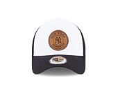Kšiltovka New Era 9FORTY A-Frame Trucker MLB Team Patch New York Yankees White / Dark Royal