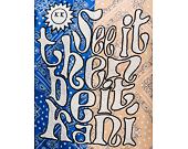 Bunda Karl Kani Retro Patch Paisley Block College sand/blue/off white