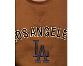 Mikina New Era MLB Large Logo Oversized Crewneck Los Angeles Dodgers Cooperstown Toasted Peanut / Na