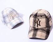 Dámská kšiltovka New Era 9FORTY Womens MLB Plaid New York Yankees Walnut / Stone