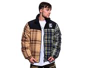 Flanelová Péřová Bunda Karl Kani OG Flannel Block Puffer Jacket multicolor