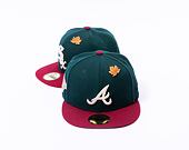 Kšiltovka New Era 59FIFTY MLB "Leaf Drop" WS Patch Atlanta Braves Green / White