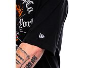 Triko New Era Graphic Oversized Tee Black / Paprika Orange