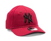 Dětská Kšiltovka New Era 9FORTY Kids MLB League Essential New York Yankees Cardinal / Black