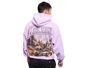 Mikina Karl Kani Small Signature OS Washed Heavy Sweat Landscape Hoodie purple