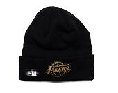 Kulich New Era NBA Metallic Badge Beanie Los Angeles Lakers Black / Metallic Gold