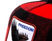 Kšiltovka Goorin - Ski Free - Freedom Eagle - Black / Red