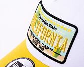 Kšiltovka New Era 9FORTY A-Frame Trucker Licence Plate California Yellow / Dark Green