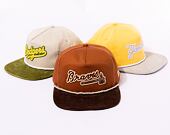 Kšiltovka New Era MLB Cord Golfer Atlanta Braves Caramel Brown / Pineapple