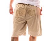 Kraťasy New Era Arch Logo Mesh Shorts - Stone