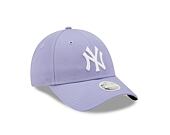 Dámská kšiltovka New Era - Womens 9FORTY League Essential - New York Yankees - Lavender / White