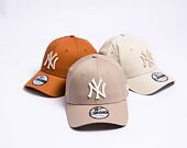 Kšiltovka New Era 9FORTY MLB League Essential New York Yankees Ash Brown / Off White