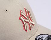 Kšiltovka New Era 9FORTY MLB Team Outline New York Yankees Stone / Lava Red