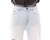 Džíny Karl Kani Small Signature Baggy Five Pocket Heavy Distressed Denim blu