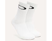 Ponožky Oakley Ellipse 3 pack Crew Sock White