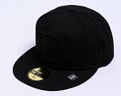 Kšiltovka New Era - NFL Black on Black 59FIFTY - Las Vegas Raiders - Black