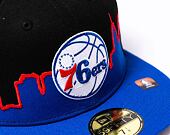 Kšiltovka New Era 59FIFTY NBA "2022 Tip Off" Philadelphia 76ers - Black / Team Color