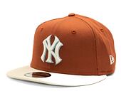 Kšiltovka New Era 9FIFTY MLB Patch New York Yankees Retro - Terracotta / Ivory
