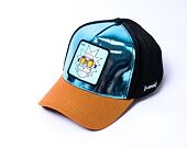 Kšiltovka Capslab Rick & Morty Trucker - Rick - Turquoise / Black / Brown