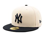 Kšiltovka New Era 59FIFTY MLB New York Yankees Retro - Cream White / Navy