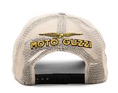 Kšiltovka New Era 9FORTY A-Frame Trucker Moto Guzzi - Stone / Black