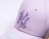 Dámská kšiltovka New Era 9FORTY Womens MLB Metallic Logo New York Yankees - Pastel Lila