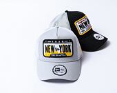 Kšiltovka New Era - 9FORTY Trucker Location Plate - New York - Grey