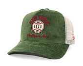 Kšiltovka New Era - 9FORTY Trucker Cord Graphic - Dark Green
