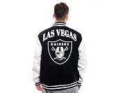 Bunda New Era - Patch Varsity - Las Vegas Raiders - Black / White