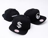 Kšiltovka Mitchell & Ness - Evergreen Black White Snapback - Seattle Kraken - Black