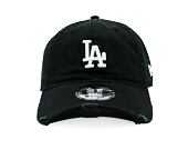 Kšiltovka New Era - MLB Distressed 9TWENTY - LA Dodgers - Black / White