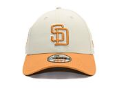 Kšiltovka New Era - MLB World Series Patch 9FORTY - San Diego Padres - Cream / Ochre