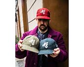Kšiltovka New Era - 59FIFTY Retro Crown Harris Tweed - Red