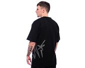 Triko Karl Kani - Woven Signature Kani Tag Tee - black/dark grey
