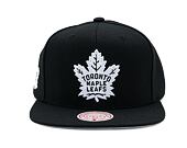 Kšiltovka Mitchell & Ness - Toronto Maple Leafs - Evergreen Black White Snapback - Black