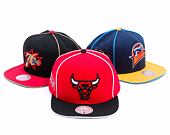 Kšiltovka Mitchell & Ness - Chicago Bulls - Pipe Snapback - Red