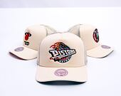 Kšiltovka Mitchell & Ness - Detroit Pistons - Evergreen Trucker Hwc - Off White