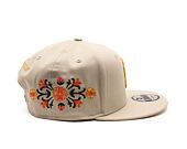 Kšiltovka New Era - MLB Floral 9FIFTY - NY Yankees - Stone / Yellow