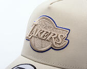 Kšiltovka New Era - NBA Tonal Outline 9FORTY A-Frame - LA Lakers - Stone / Purple