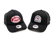 Kšiltovka New Era - Branded Graphic Patch 9FORTY Trucker - Black / Cherry