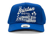 Kšiltovka Brixton - Brixton Motel C Np Hp Snapback - Electric Blue/Off White