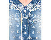 Dres - Kani Paisley Denim Baseball Shirt - Blue