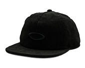 Kšiltovka Oakley - Ellipse Corduroy  Hat - Blackout
