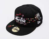 Kšiltovka New Era - Vday Scribble 59FIFTY - Black / White / Scarlet