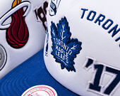 Kšiltovka Mitchell & Ness - Gridlock Trucker - Toronto Maple Leafs - White