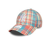 Dámská Kšiltovka New Era - MLB Check 9FORTY - NY Yankees - Pink Lift / White