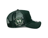 Kšiltovka New Era - MLB Contrast Stitch WS Retro 9FORTY Trucker - Oakland Athletics - Dark Green