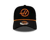 Kšiltovka New Era - F1 Cord 9FORTY Trucker - Haas Formula 1 - Black