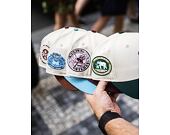Kšiltovka New Era - MLB WS Patch Retro 9FORTY M-CROWN - Oakland Athletics - Cream / Dark Green